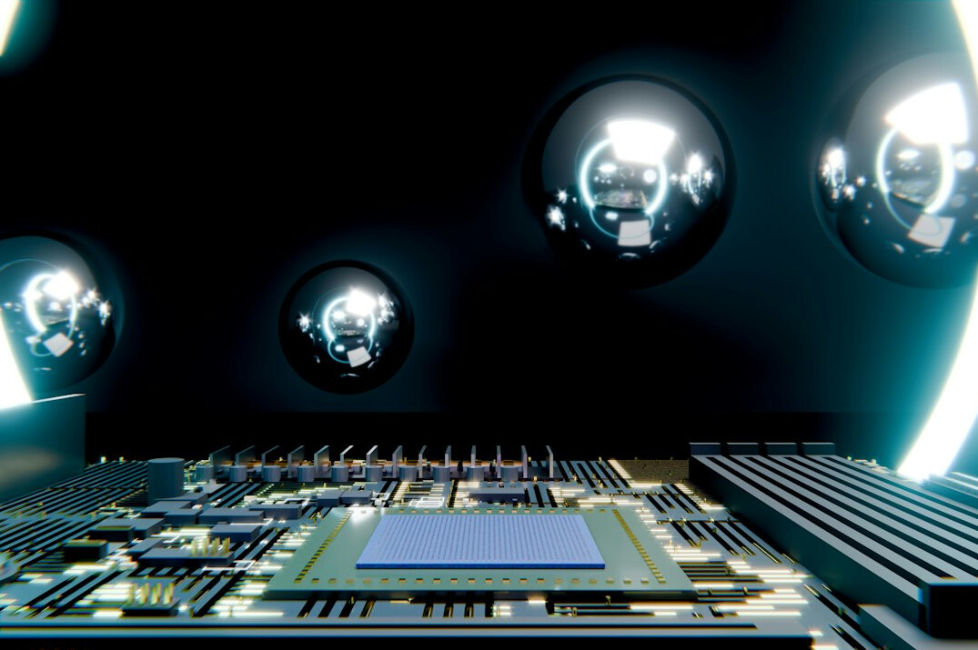 futuristic technology concept